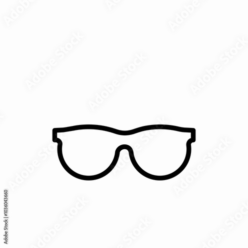 reading glass icon sign vector