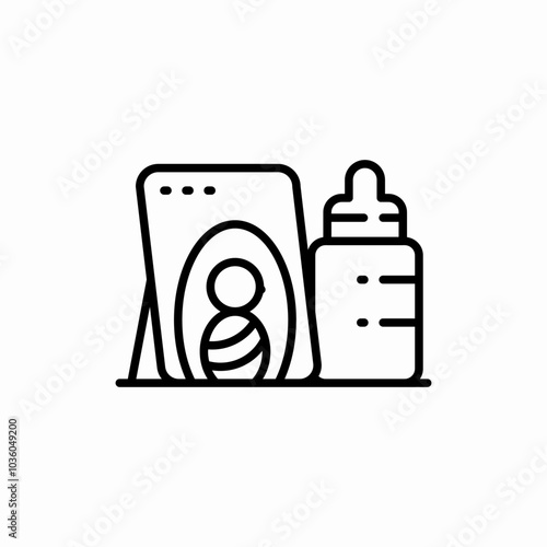 baby bottle icon sign vector