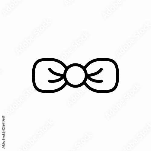bow tie icon sign vector