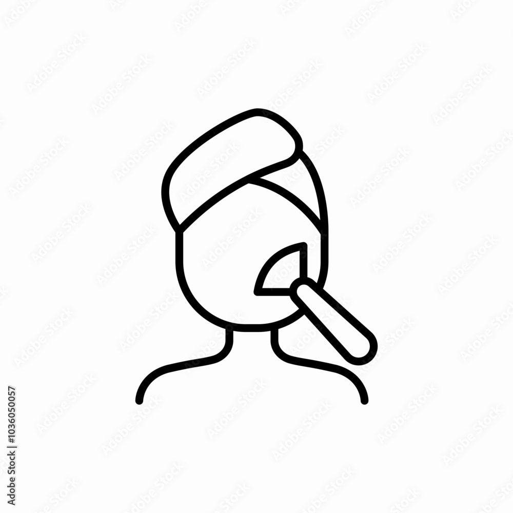 cosmetologist process icon sign vector cosmetologist process icon sign vector