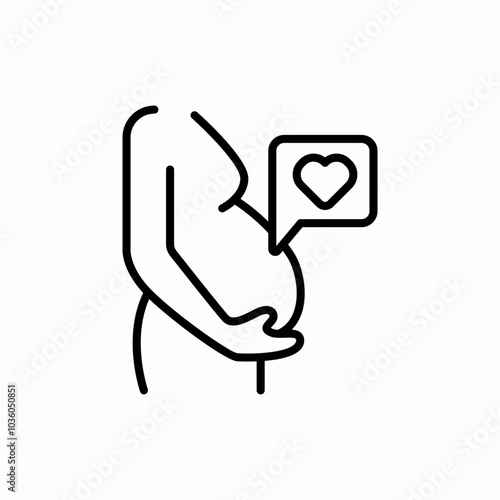 pregnant mom icon sign vector