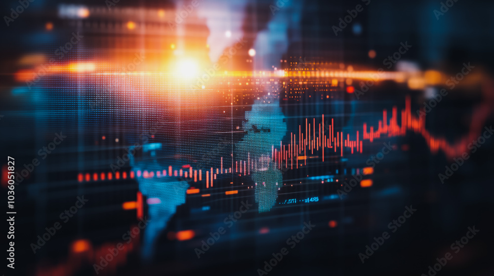 Abstract business network Around the world and charts and graphs with statistics to innovative analyze business potential and forecast future development of companies growth. Abstract business network Around the world and charts and graphs with statistics to innovative analyze business potential and forecast future development of companies growth.