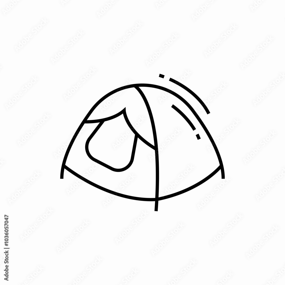 camping tent icon sign vector camping tent icon sign vector