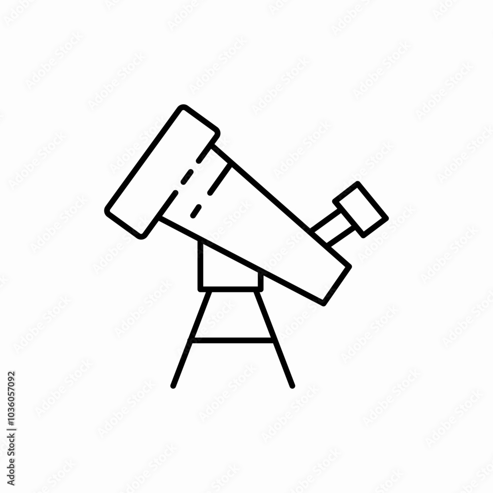 astronomy observe icon sign vector astronomy observe icon sign vector