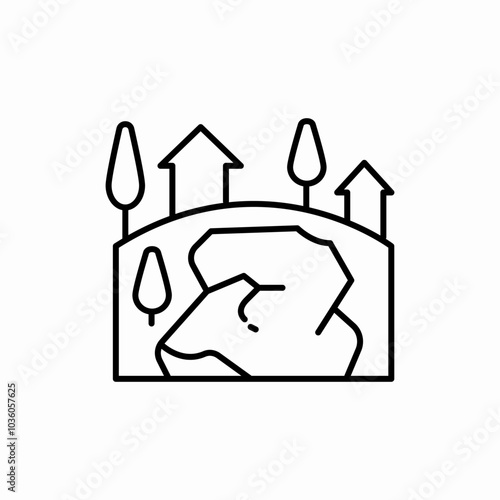earths surface icon sign vector