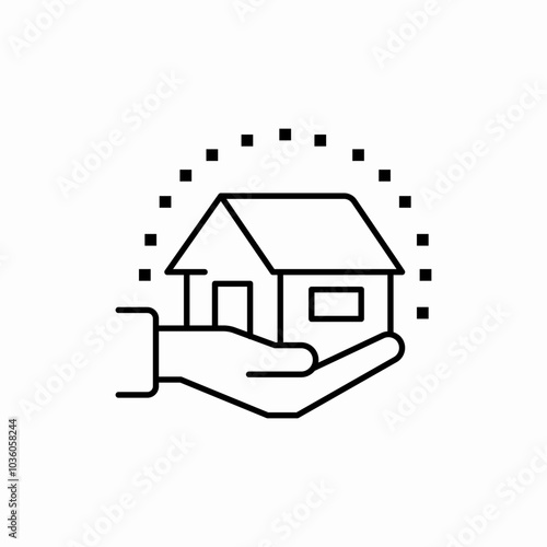 home insurance icon sign vector