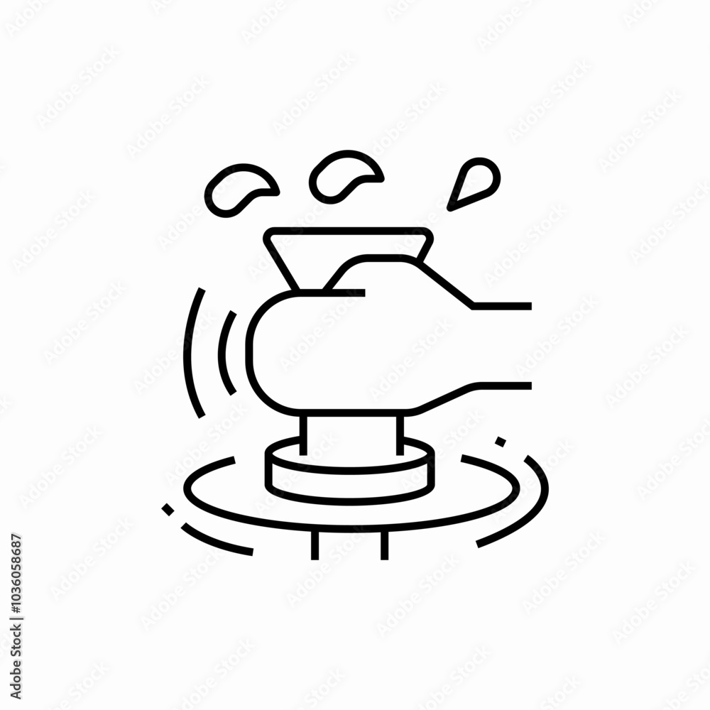pottery making icon sign vector pottery making icon sign vector