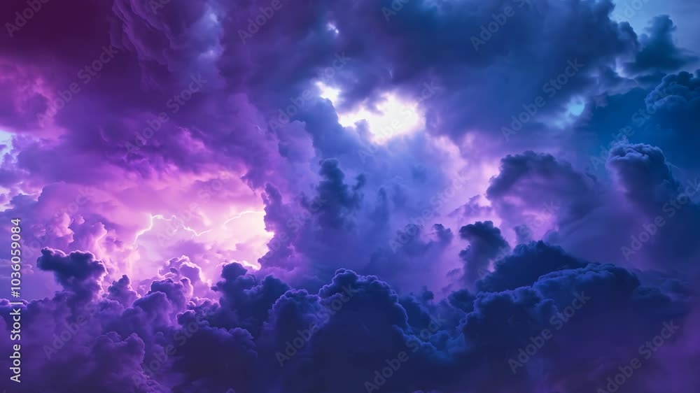 Lightning-filled stormy clouds Lightning-filled stormy clouds