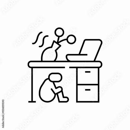 the moment of the earthquake icon sign vector