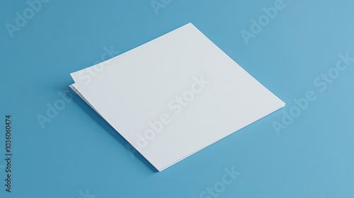 Sleek and Professional Blue A4 Paper Mockup for Modern Branding and Creative Design Showcases