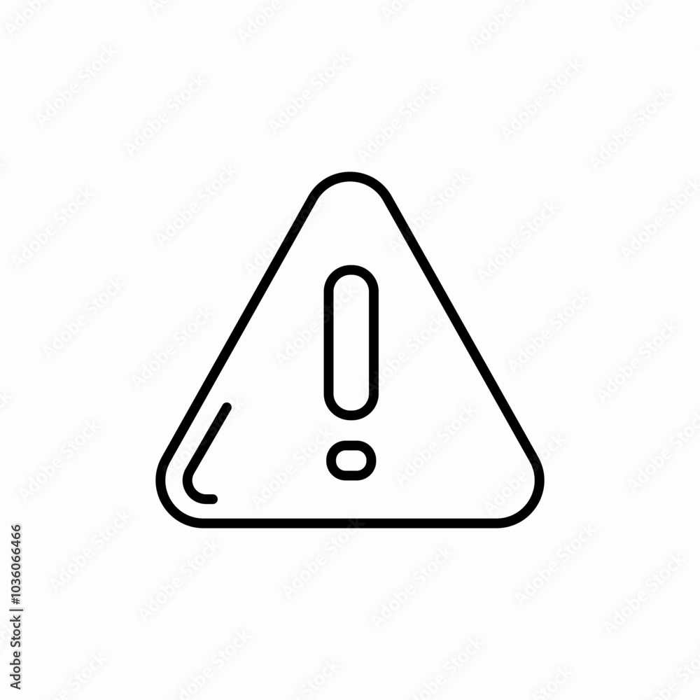triangle exclamation mark icon sign vector triangle exclamation mark icon sign vector