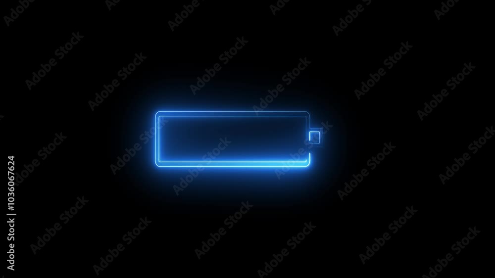 Battery charging icon animated on a white background. Battery charging icon animated on a white background.