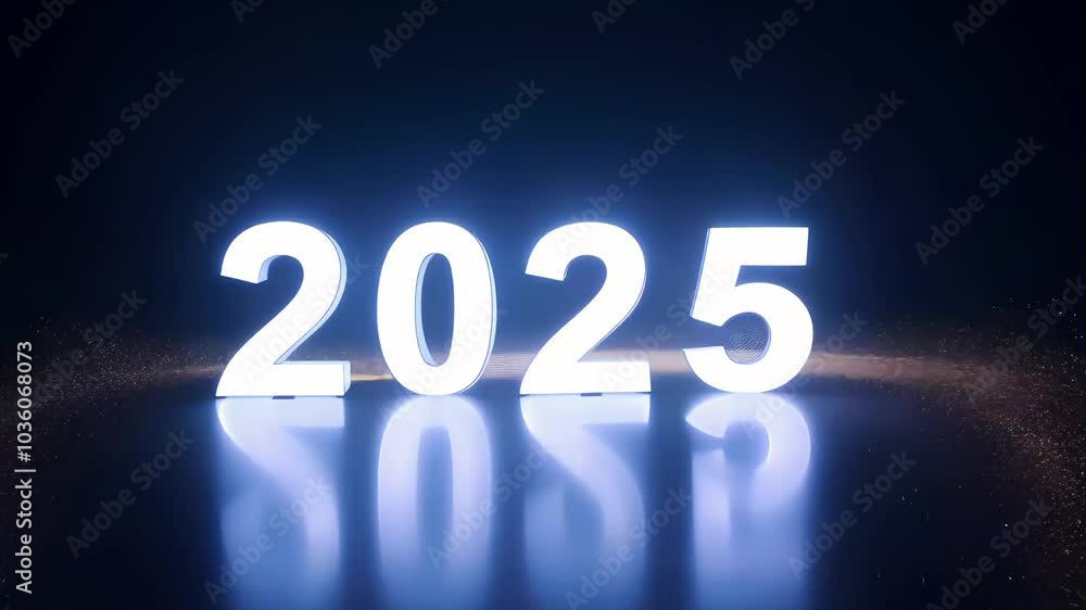 Stylised abstract 2025 motion title background Stylised abstract 2025 motion title background