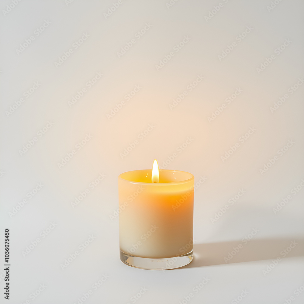 candle on minimal background, simple style candle on minimal background, simple style