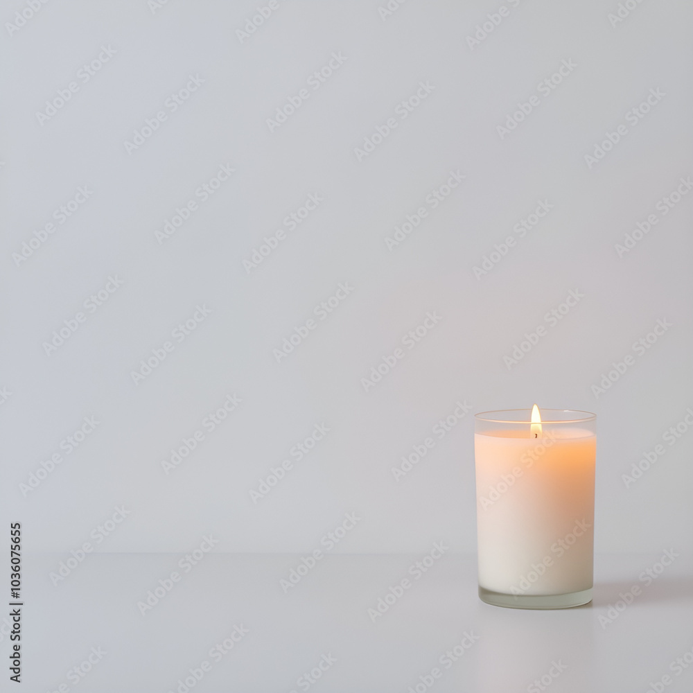 candle on minimal background, simple style candle on minimal background, simple style
