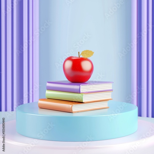 Wallpaper Mural An icon for a physics book in 3D rendered form on a transparent background. Torontodigital.ca