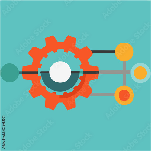 Sketch Icon Sprocket Stock Illustration 

