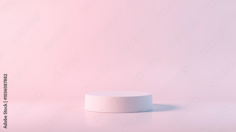 Podium for product presentation on soft light colour background. Podium for product presentation on soft light colour background.