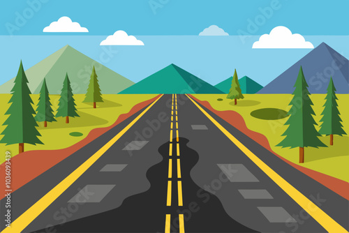 Asphalt vector illustration 