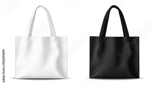 Tote Bag Mockup, high-end and customizable with realistic high-resolution rendering, ideal for branding, fashion design, and eco-friendly presentations, AI Generative