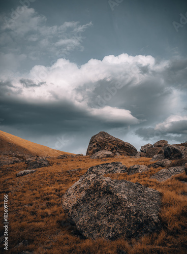 clouds over the mountains
