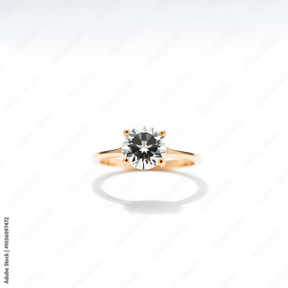 diamond wedding ring on minimal background diamond wedding ring on minimal background