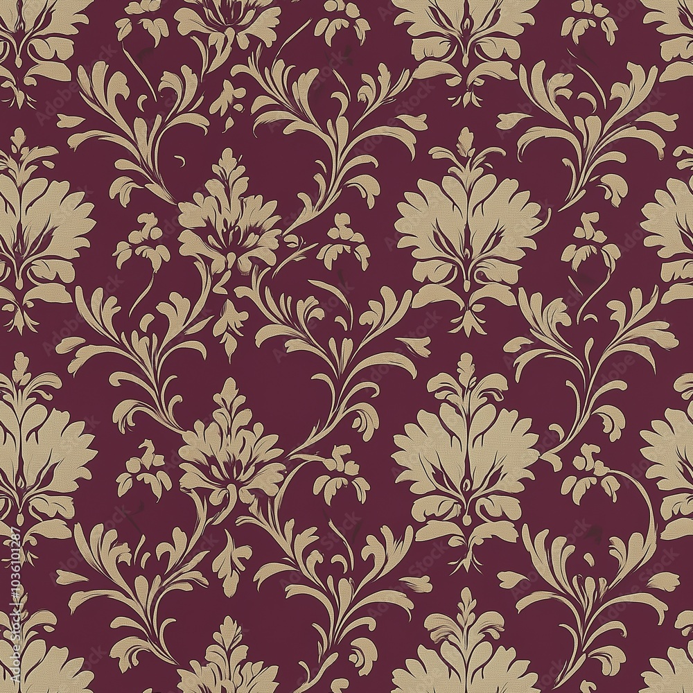 Exquisite Elegant Damask Pattern Featuring Ornate Scrolling Design Ideal for Luxury Fabrics, Wallpapers, or Event Decorations Exquisite Elegant Damask Pattern Featuring Ornate Scrolling Design Ideal for Luxury Fabrics, Wallpapers, or Event Decorations