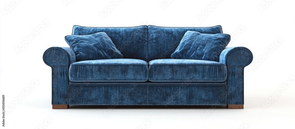 Isolated Couch Over White Background Isolated Couch Over White Background
