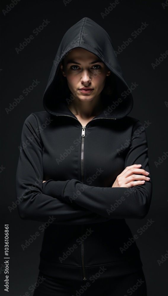A mysterious woman cloaked as a rogue assassin veiled in silence A mysterious woman cloaked as a rogue assassin veiled in silence