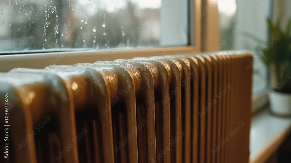 Moderner Heizkörper mit natürlicher Beleuchtung für gemütliche Innenräume und Energieeffizienz Moderner Heizkörper mit natürlicher Beleuchtung für gemütliche Innenräume und Energieeffizienz