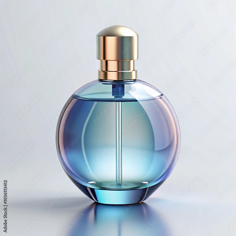 Glass bottle mockup for fragrance and perfume is on a white background, gold perfume cosmetic bottle container, isolated. Mockup for product package branding. Glass bottle mockup for fragrance and perfume is on a white background, gold perfume cosmetic bottle container, isolated. Mockup for product package branding.