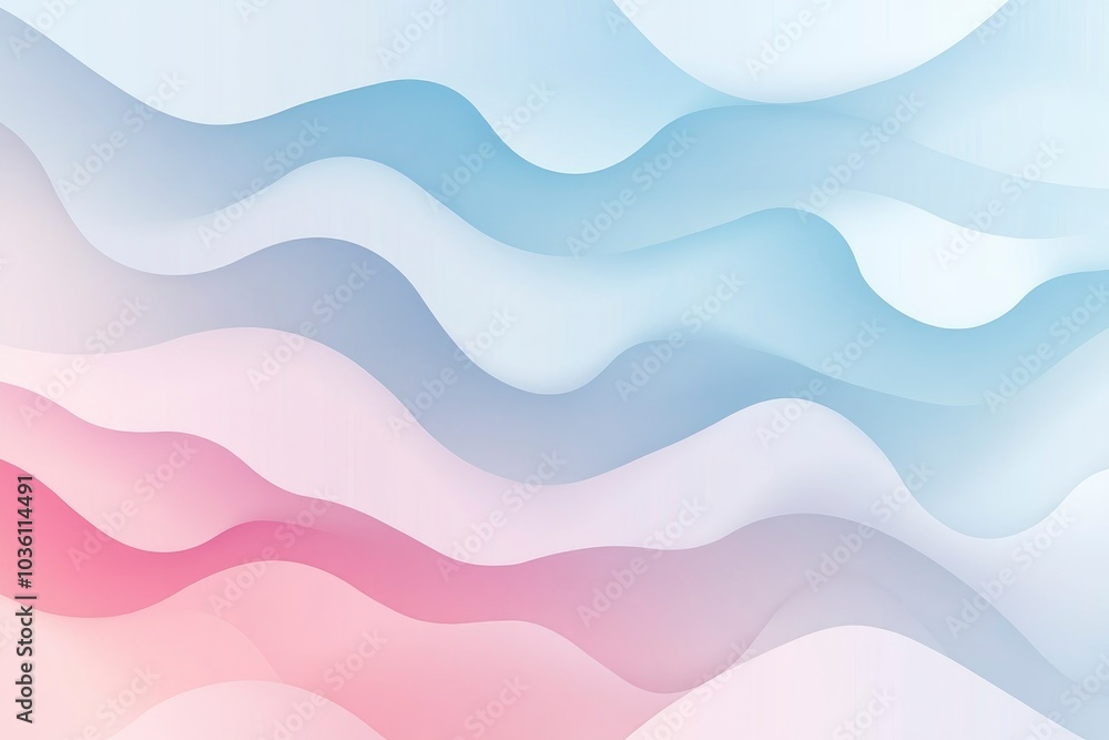 Abstract background with soft pastel gradients, gentle waves, and geometric shapes Abstract background with soft pastel gradients, gentle waves, and geometric shapes