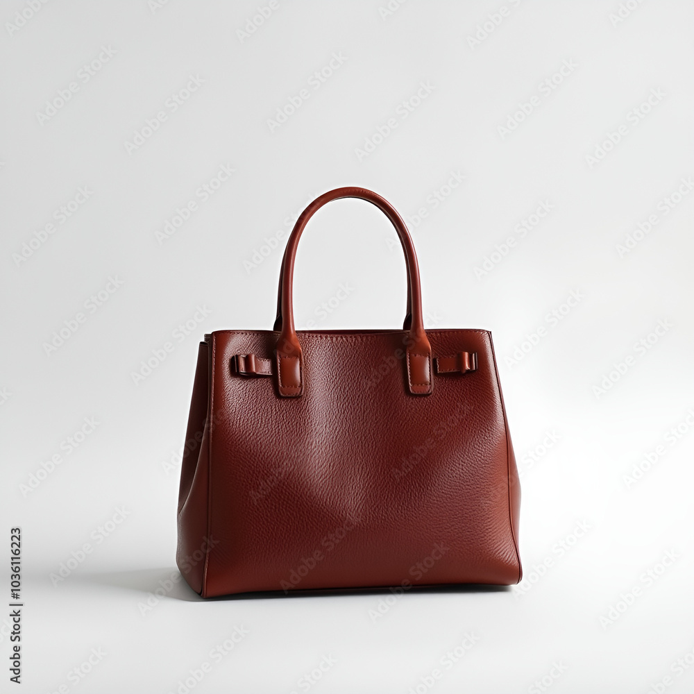 luxury leather handbag on minimal background luxury leather handbag on minimal background
