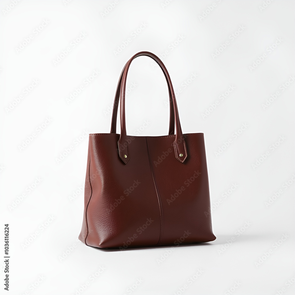 luxury leather handbag on minimal background luxury leather handbag on minimal background
