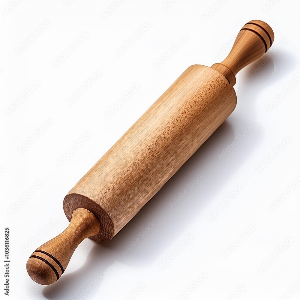 wooden rolling pin isolated on white background wooden rolling pin isolated on white background