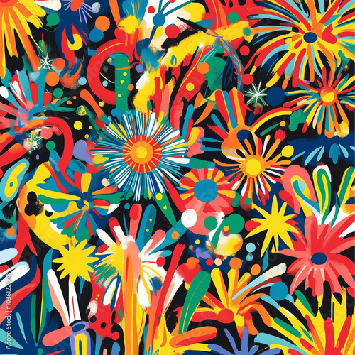 colorful Celebration Pattern Images illustrations