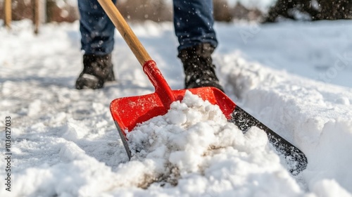 Schneeräumen für Winterdienst und Sicherheit in Wohngebieten photo