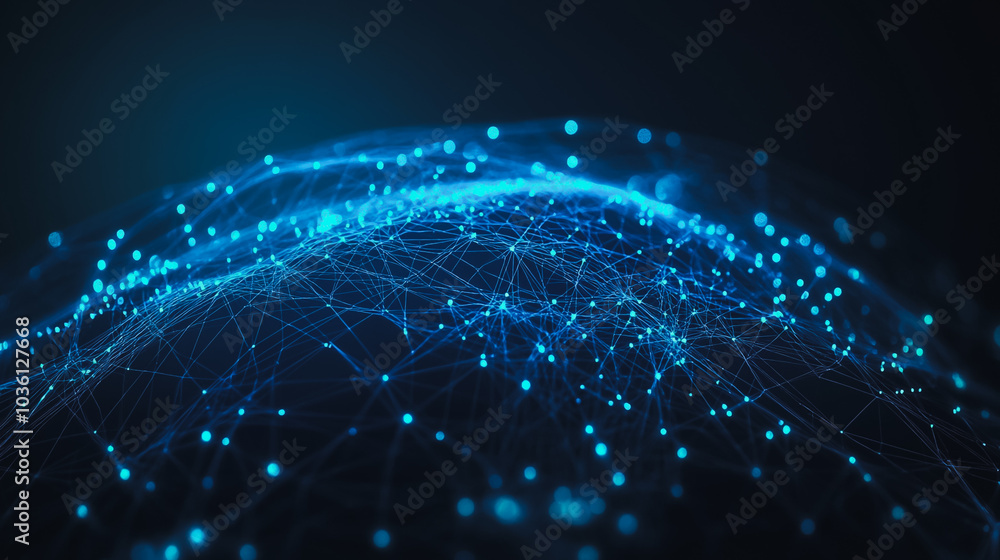 abstract business connection of line from nail node to node on world map background Innovation network points Earth's surface abstract business connection of line from nail node to node on world map background Innovation network points Earth's surface