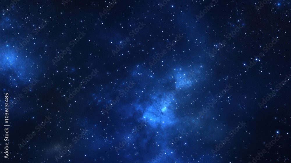 Night Sky with Stars and Nebulae Night Sky with Stars and Nebulae