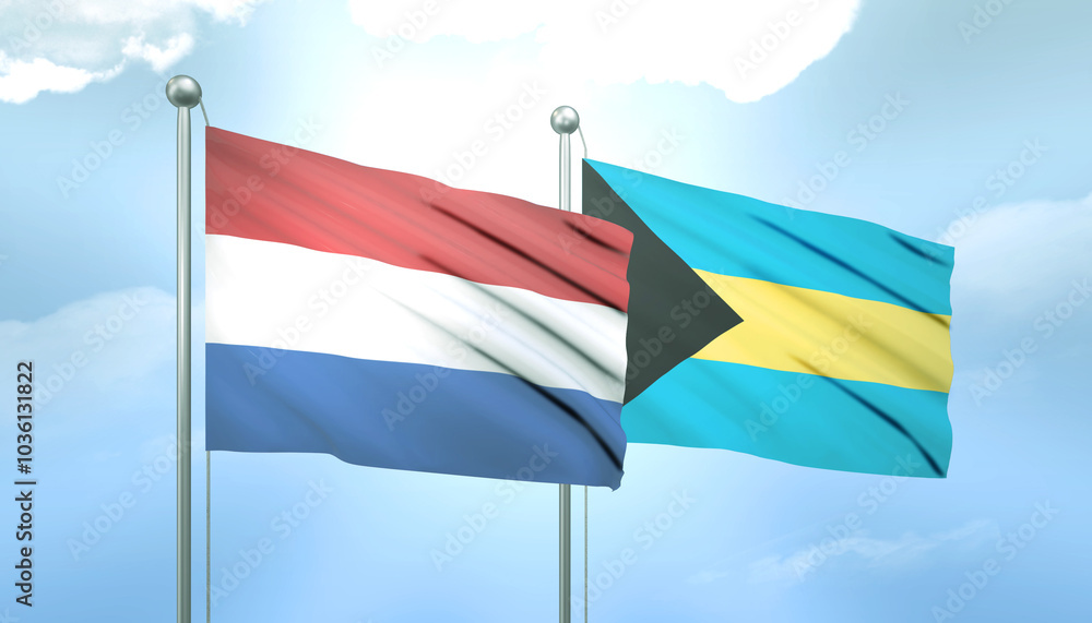 Netherlands and Bahamas Flag Together A Concept of Relations Netherlands and Bahamas Flag Together A Concept of Relations