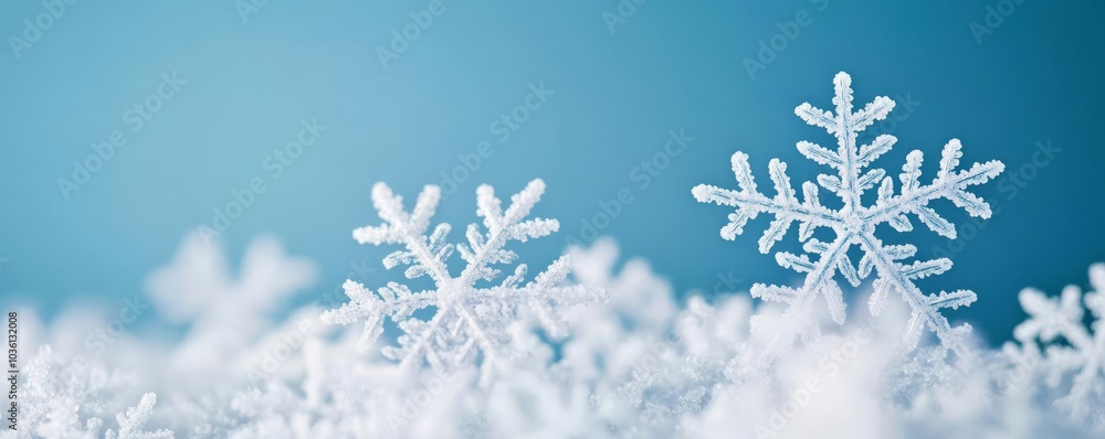 Snowflakes swirling in a gentle breeze, abstract winter motion Snowflakes swirling in a gentle breeze, abstract winter motion