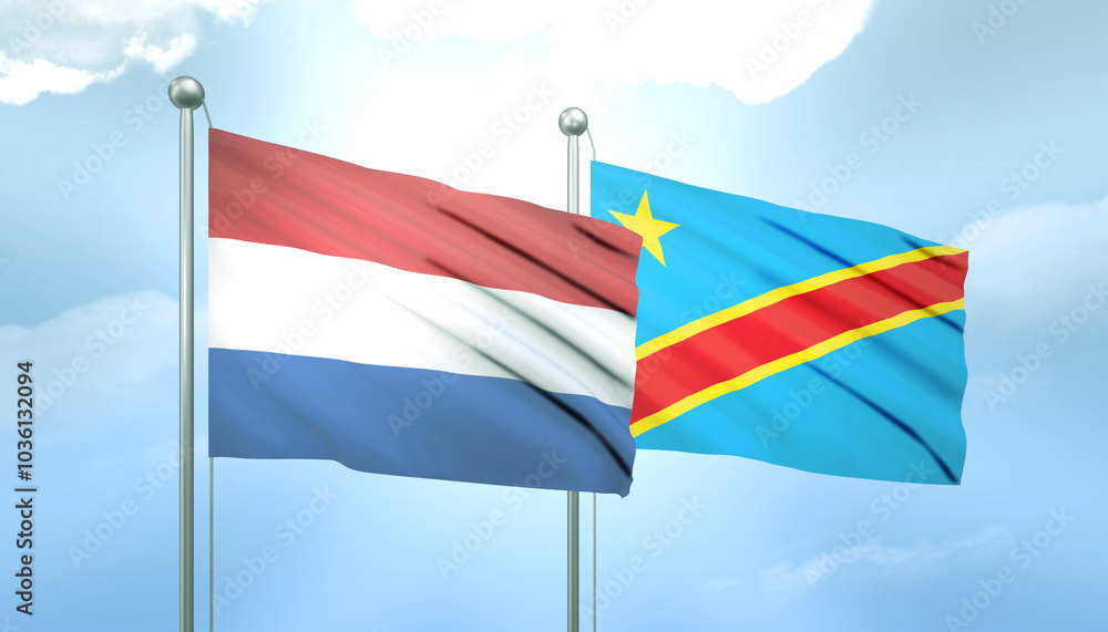 Netherlands and Congo democratic Flag Together A Concept of Relations Netherlands and Congo democratic Flag Together A Concept of Relations