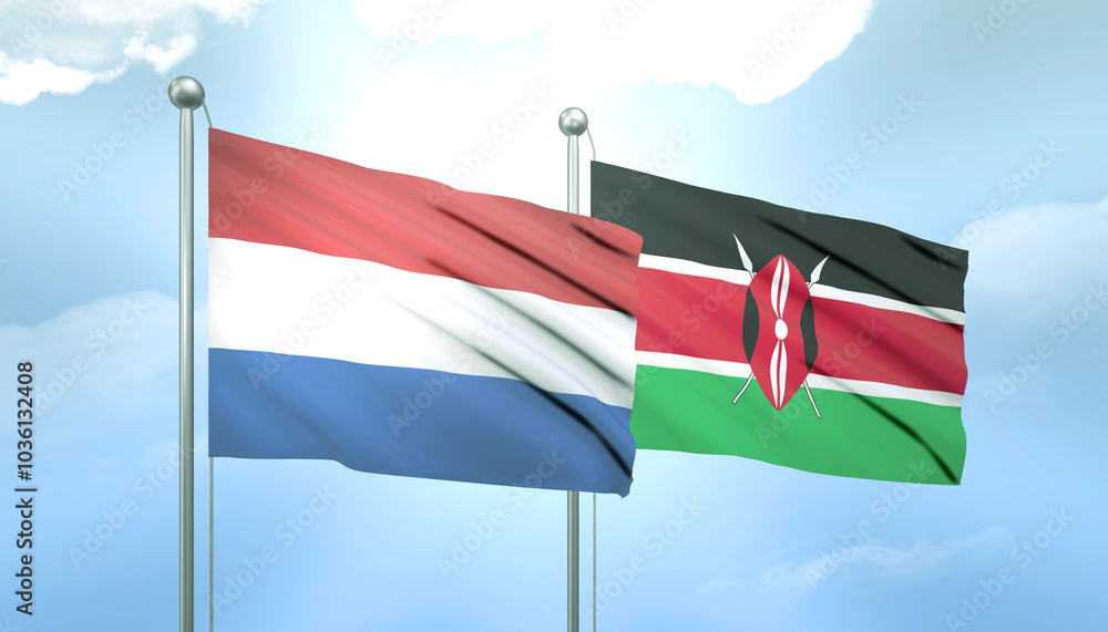 Netherlands and Kenya Flag Together A Concept of Relations Netherlands and Kenya Flag Together A Concept of Relations