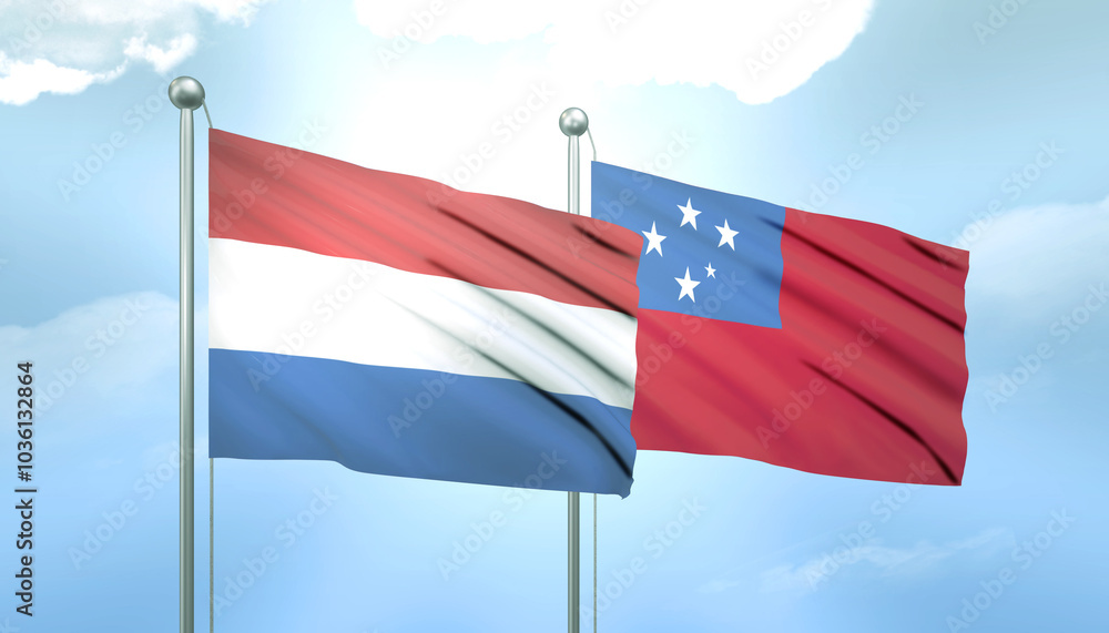 Netherlands and Samoa Flag Together A Concept of Relations Netherlands and Samoa Flag Together A Concept of Relations