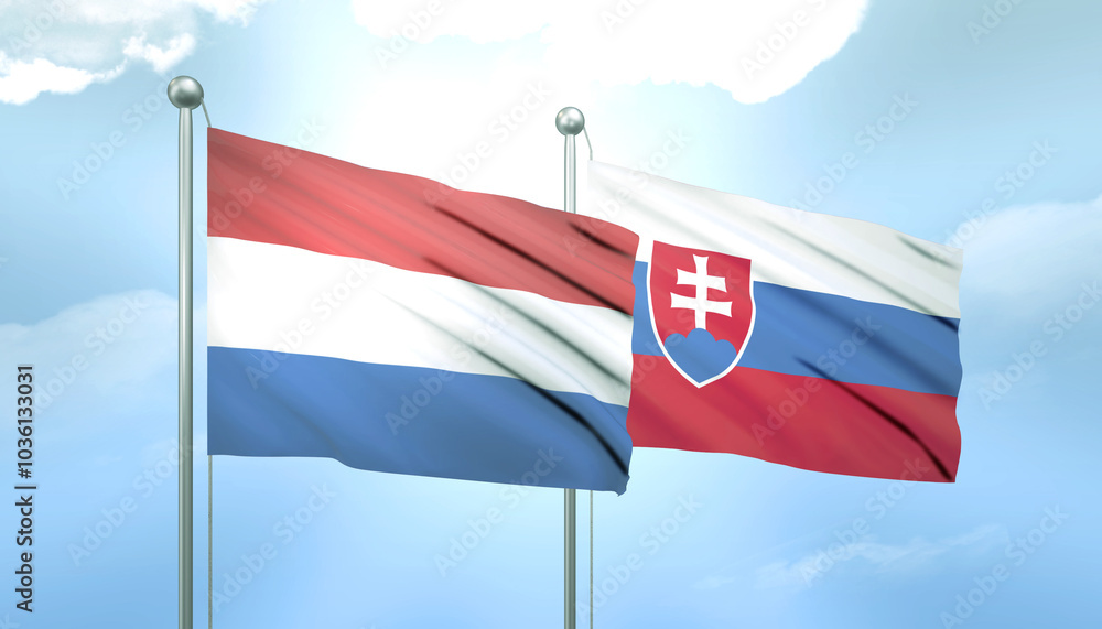 Netherlands and Slovakia Flag Together A Concept of Relations Netherlands and Slovakia Flag Together A Concept of Relations