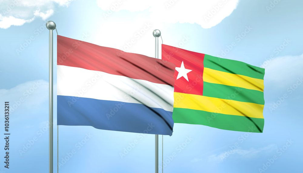Netherlands and Togo Flag Together A Concept of Relations Netherlands and Togo Flag Together A Concept of Relations