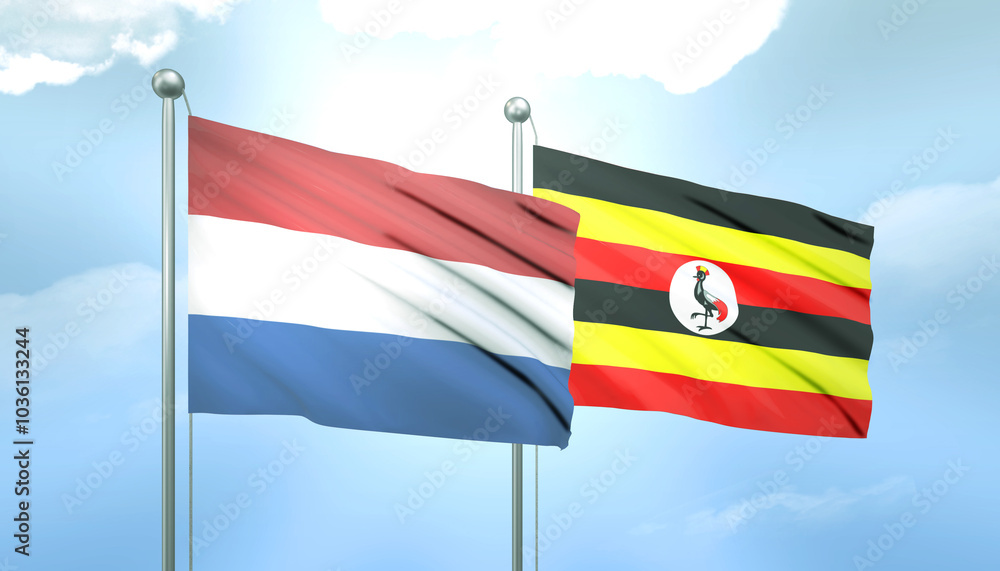 Netherlands and Uganda Flag Together A Concept of Relations Netherlands and Uganda Flag Together A Concept of Relations
