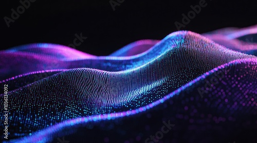 Abstract Neon Wavy Design