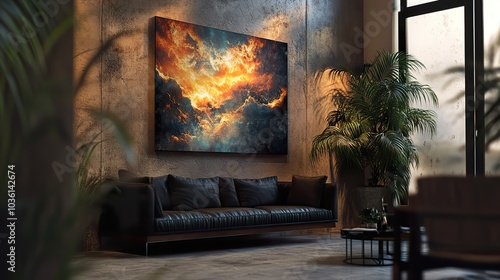A creative PSD mockup of a unique poster on a wall, inviting viewers with its artistic flair.