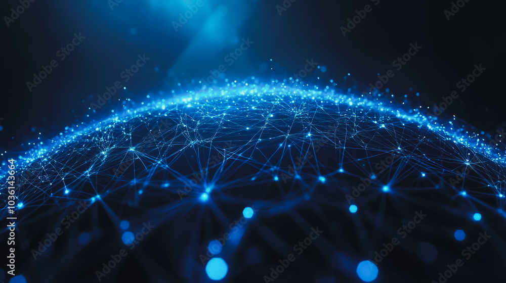 abstract business connection of line from nail node to node on world map background Innovation network points Earth's surface abstract business connection of line from nail node to node on world map background Innovation network points Earth's surface